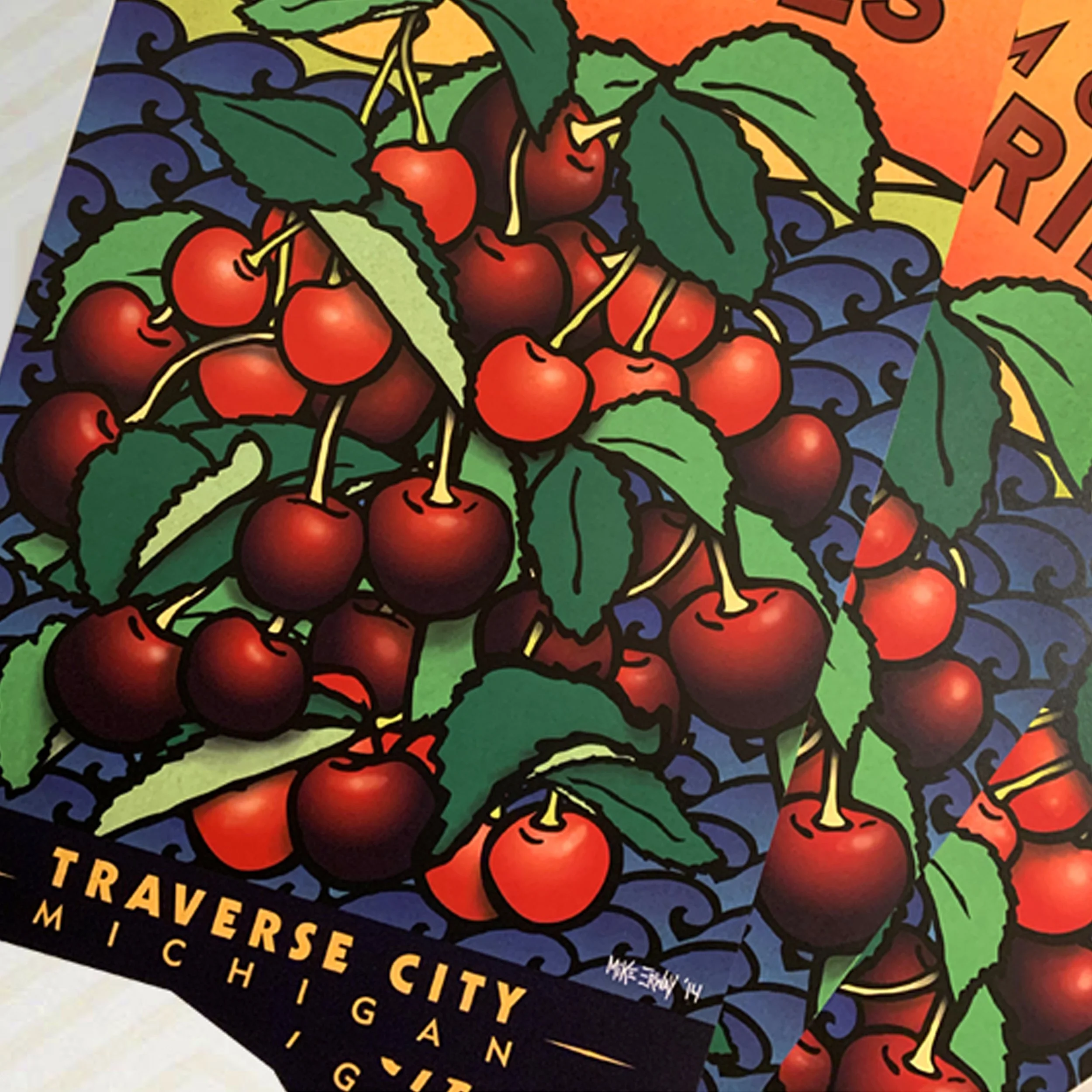 EAT MORE CHERRIES' Poster 11x17 — Mike Erway Design